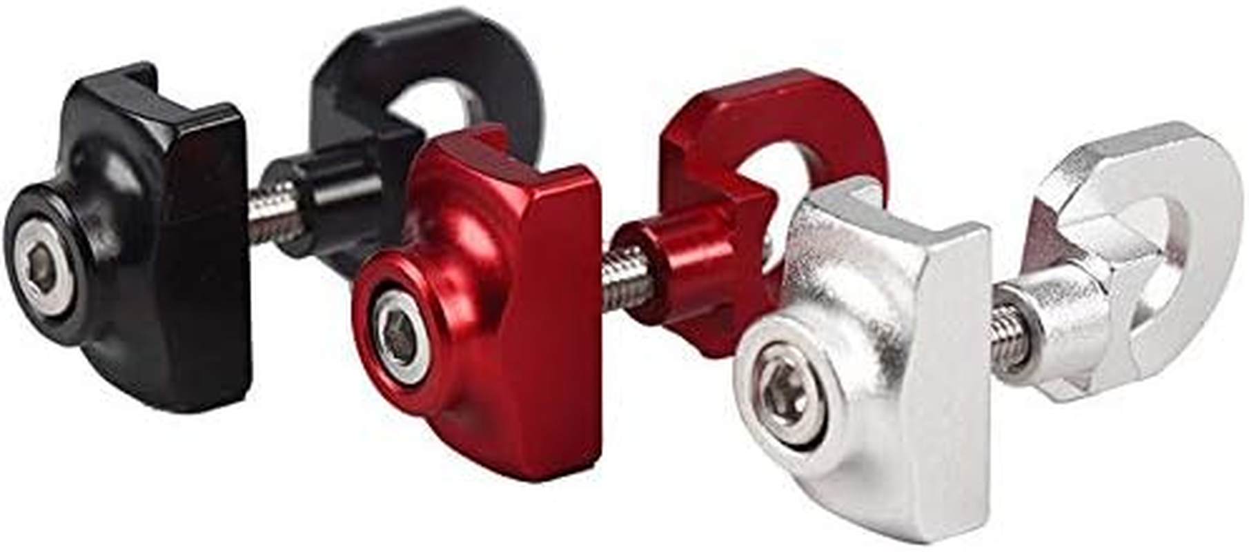 Bike Chain Tensioner Adjuster Tugs Bicycle Chain Bolt Single Speed Track Gear Bicycle Chain Tensioner image number 4