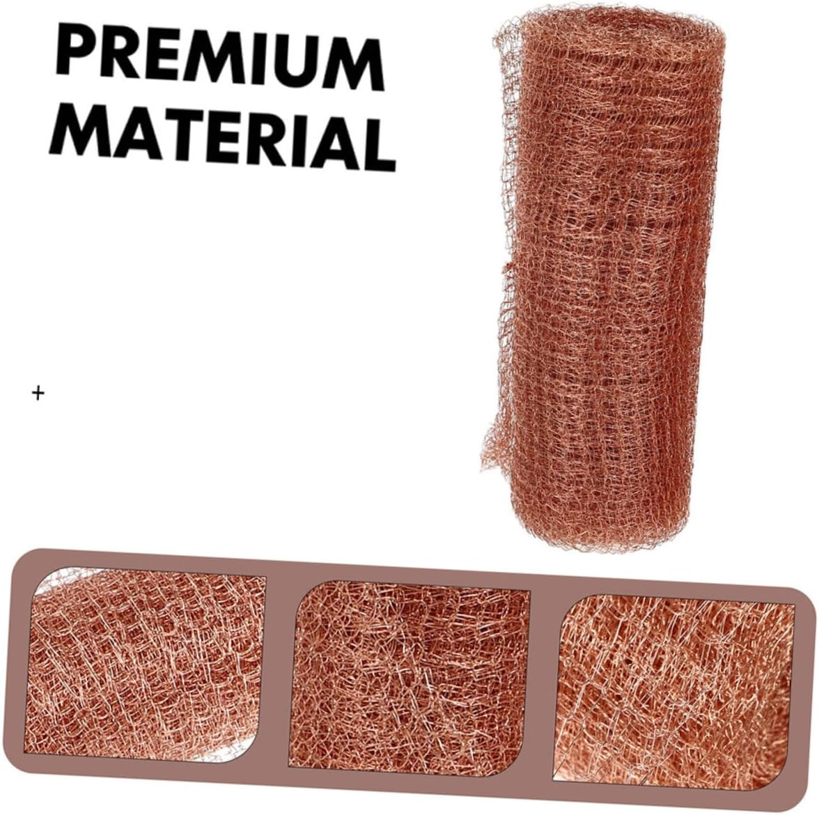 Copper Wire Mesh Barrier for Garden Plants Snail and Mouse Deterrent 127M Roll Flexible and Cuttable Copper Mesh for Hole Filling image number 6