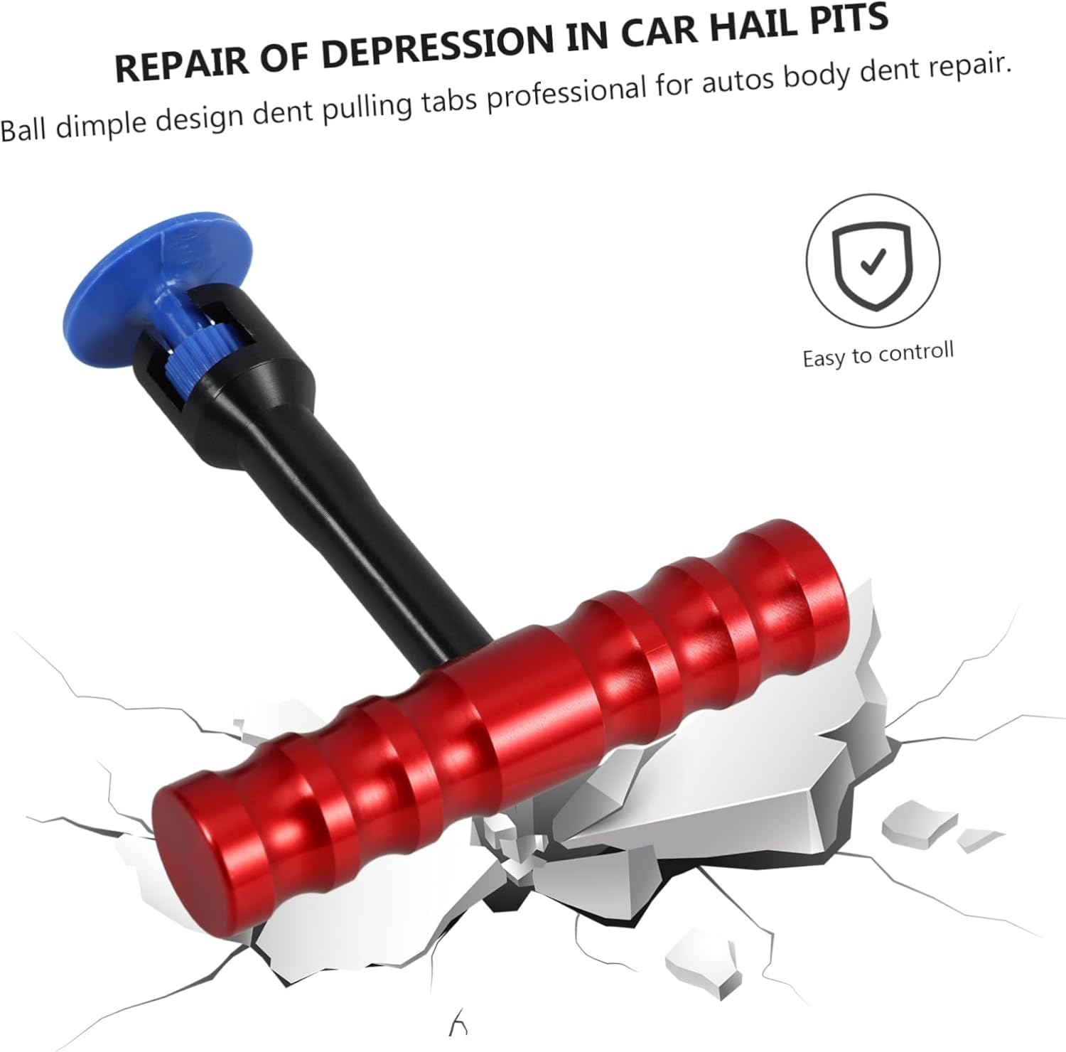 GETAJGHSD T-Handle Dent Puller Kit with 18Pcs Tabs Body Dent Remover Tool Set Automotive Body Repair Equipment image number 3