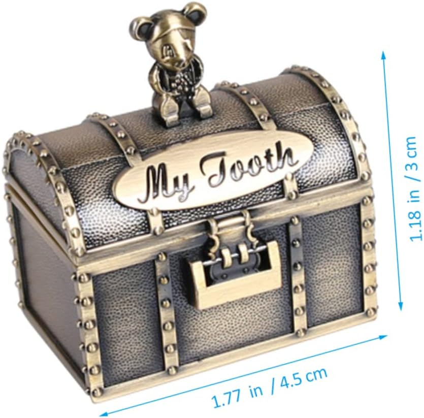 2Pcs Fetal Hair Storage Box Keepsake Box for First Tooth Tooth Curl Container for Teething