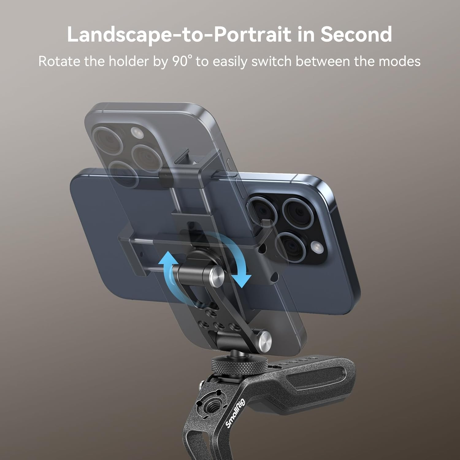 Smallrig Metal Phone Support with Cold Shoe Mount, Universal Cell Phone Mount Adapter Support Free Adjustment Joints,Phone Tripod Mount for Iphone 15/14, for Samsung Galaxy and Other Phones - 4382 image number 5