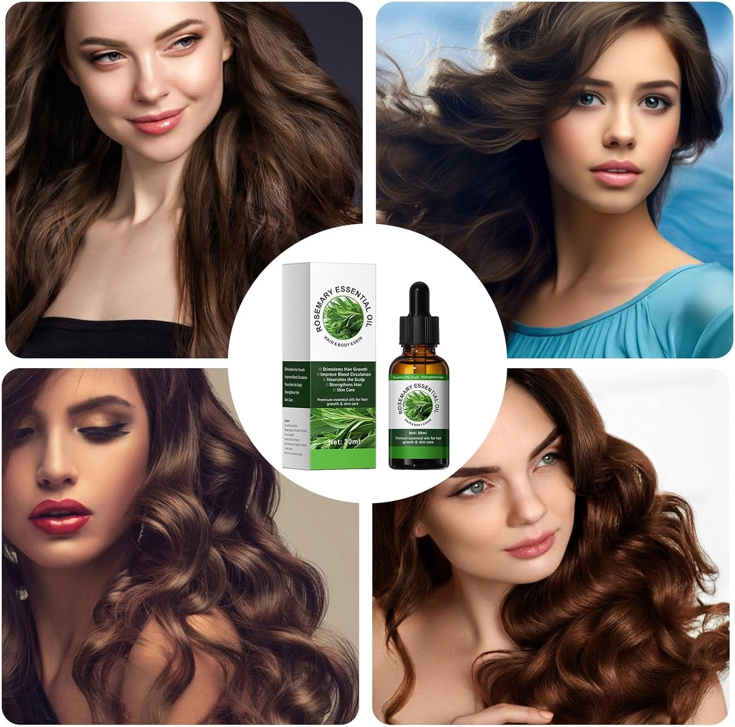 Rosemary Oil for Hair,30Ml Pure Hair Growth Oil | Nourishing Hair Oil for All Hair Types - Prevents Hair Loss image number 5