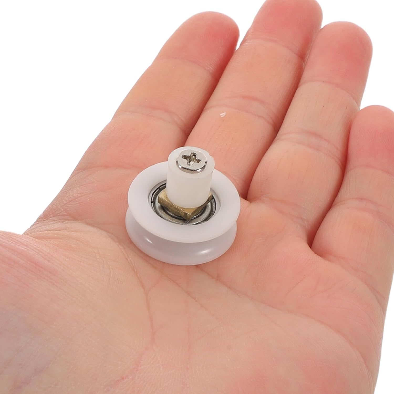 COHEALI 4Pcs Shower Sliding Door Rollers Replacement Kit Glass Door Wheel Pulleys for Smooth Sliding Fit Shower Roller Wheels Hardware Accessories image number 1