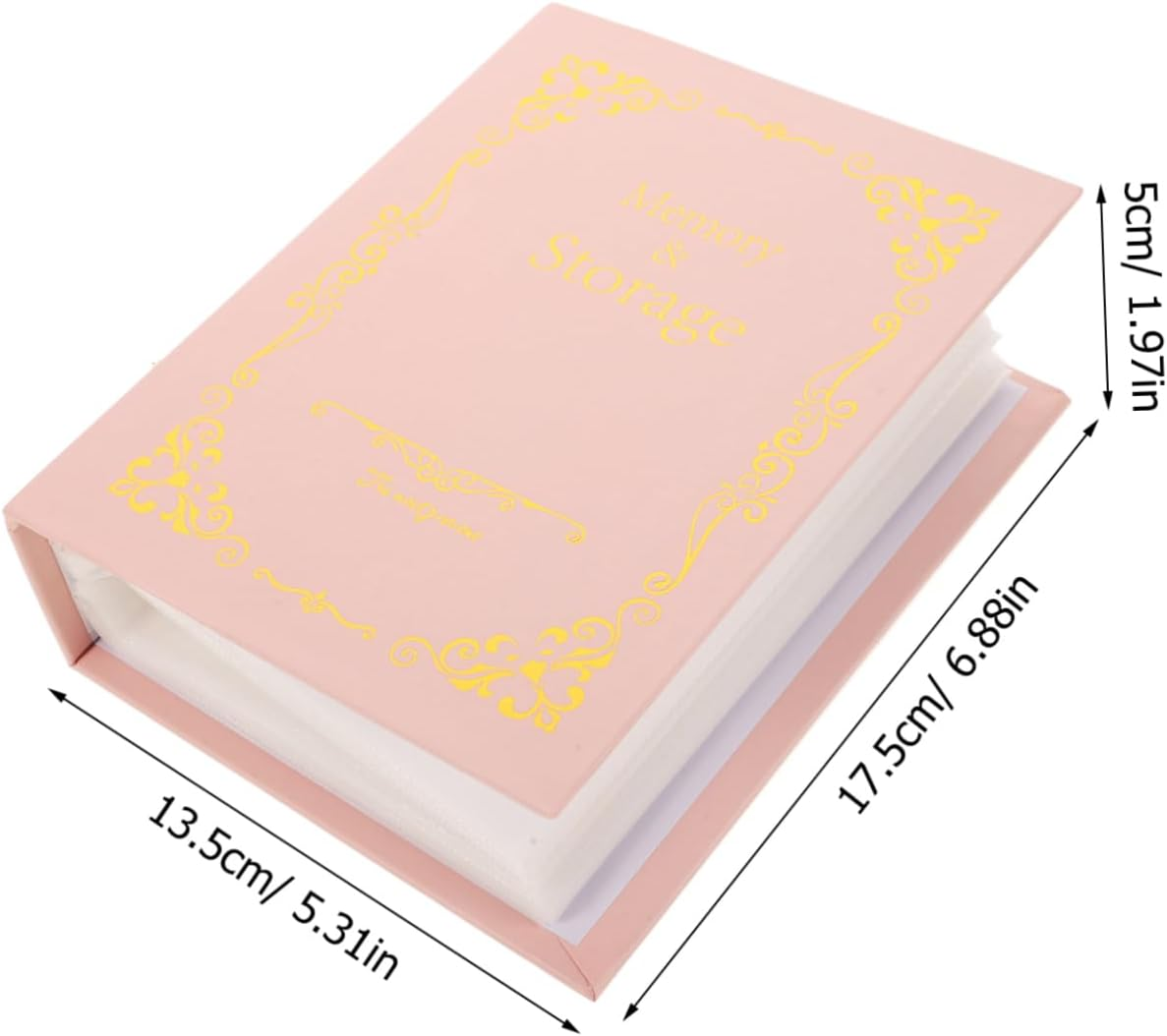 Cabilock Classic European Design Photo Book Gold-Stitched Cover for Family Photo Albums Cherished Memories image number 5