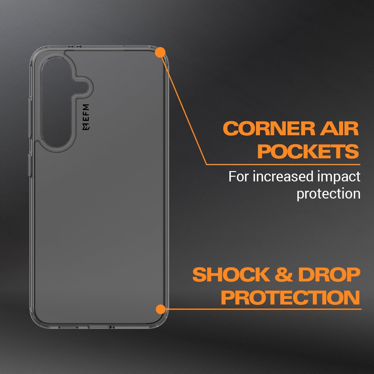 EFM Zurich Case Armour Case (Suits Galaxy S24) - Clear/Black