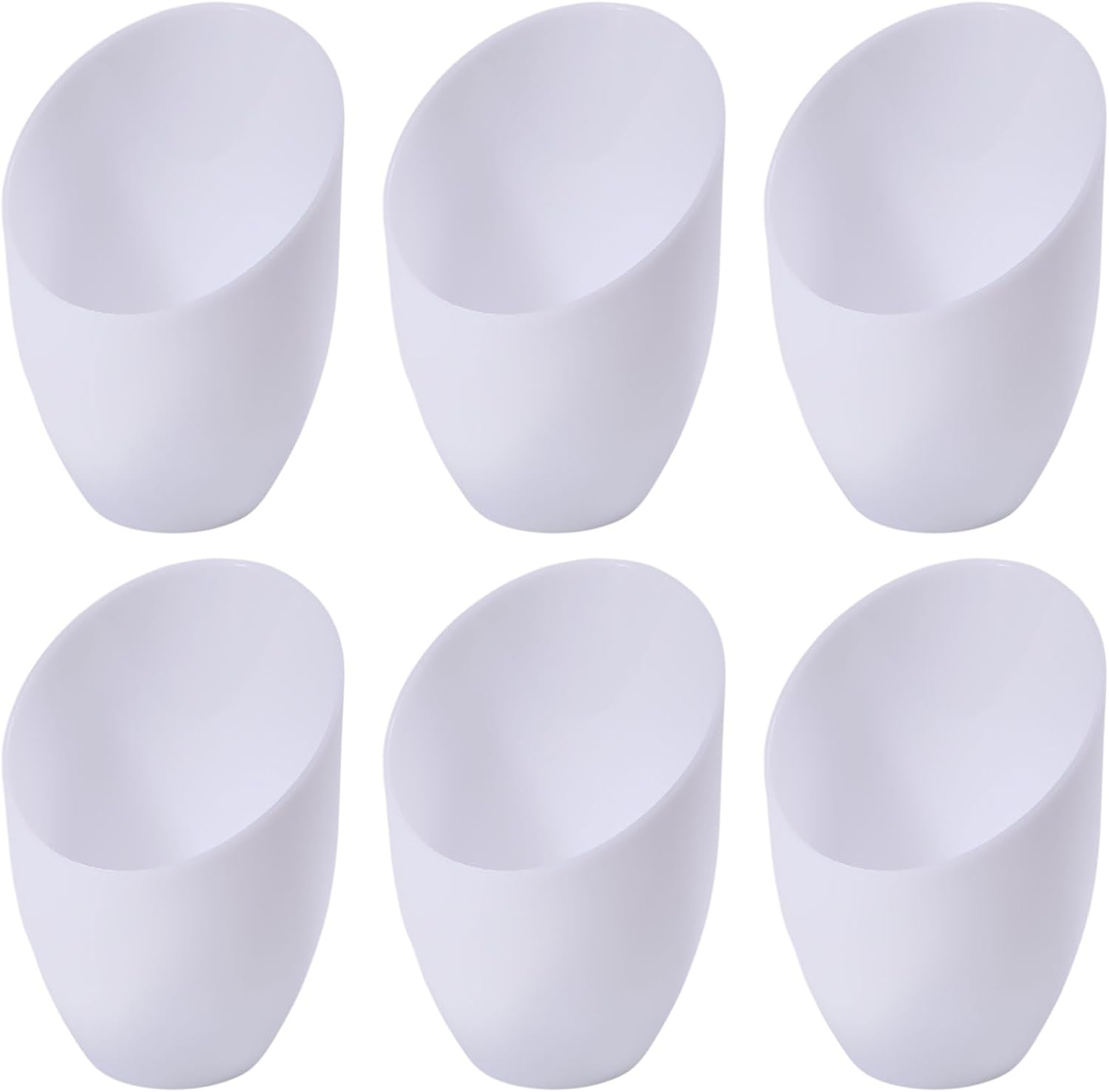 CHGCRAFT 6 Pcs Plastic Lamp Shade Replacement Horseshoe Lampshade White Replacement Lamp Covers for LED Stand-Up Lamps 3.6 Inch/91Mm Inner Diameter image number 4