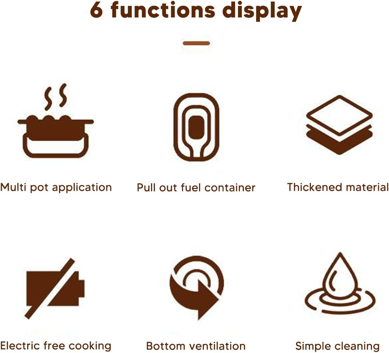 Alcohol Burner Stove Portable Camping Stove Stainless Steel Alcohol Eating Cooker Alcohol Heater for Home Hiking Drawer Structure image number 2