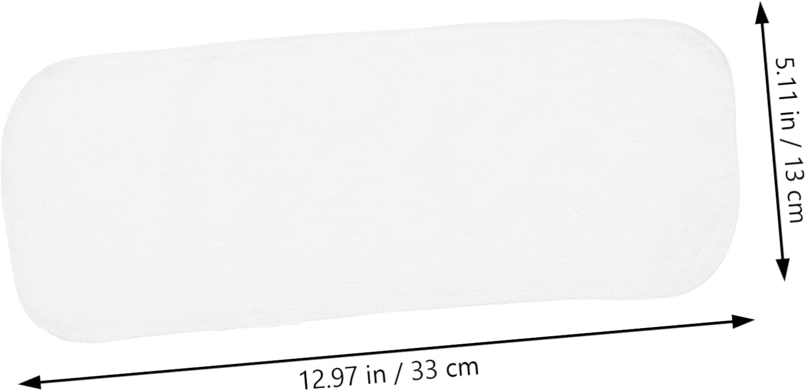 Ifundom 8Pcs Reusable Soft Double Layer Baby Cloth Diapers Liners for Newborns White Washable and Comfortable Diaper Inserts for Infants for Everyday Use