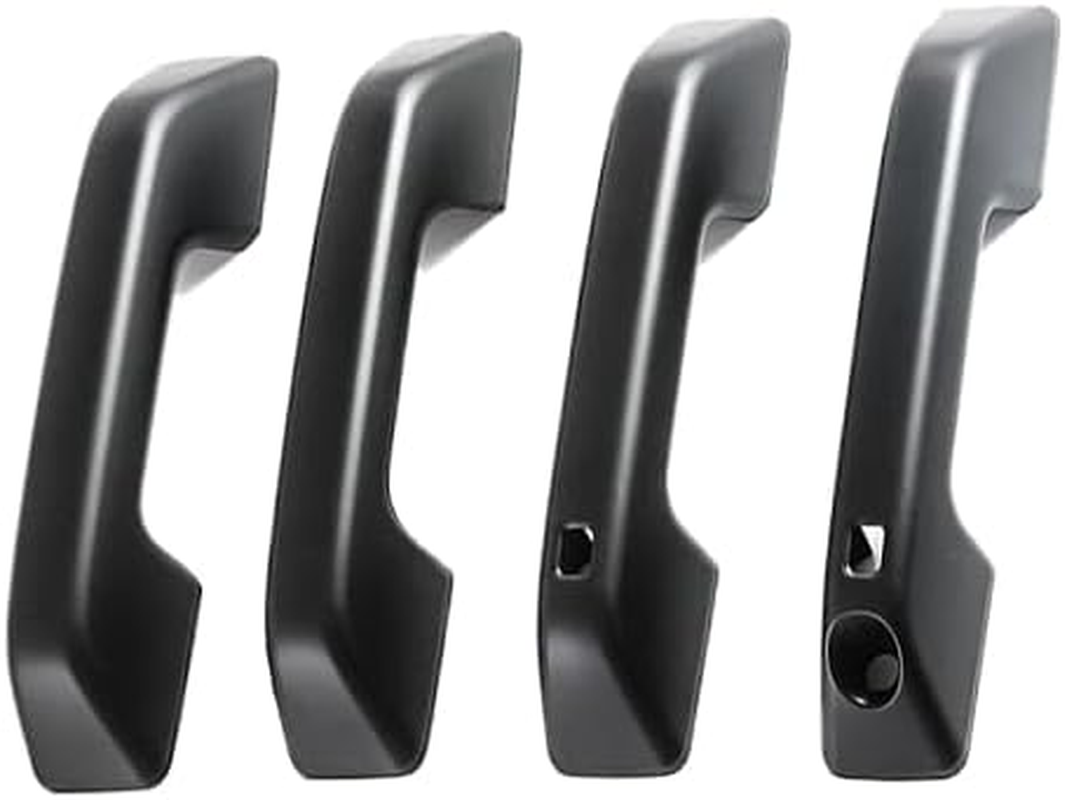 BYD Shark 6 Door Handle Sticker, ABS Material 3M Adhesive, Matte Black/Glossy Black/Carbon Fiber Texture, Exterior Trim Scratch Protection for BYD Shark Accessories (Matt Black) image number 1