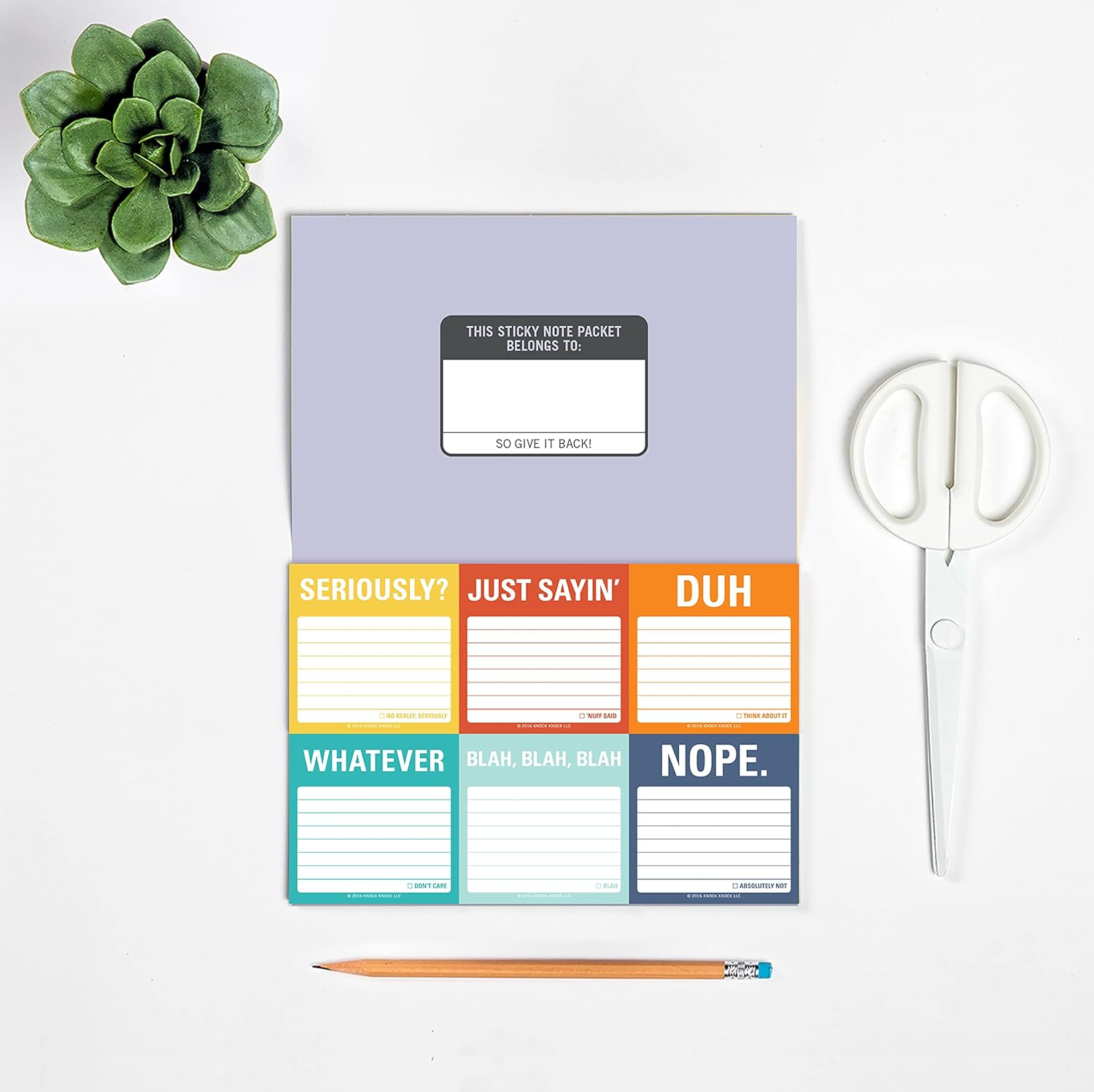 Knock Knock Tell It like It Is Sticky Note Packet image number 3