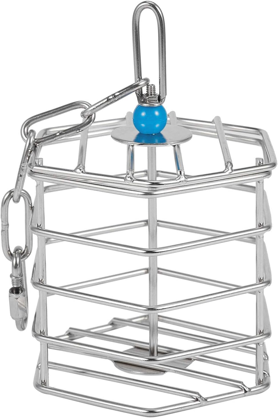 Pvcqjkd Pet Bird Parrot Squirrel Bold Stainless Steel Food Hanging Cage Foraging Toys Macaw Cockatoo Hunt Feeder Entertainment Toys image number 5