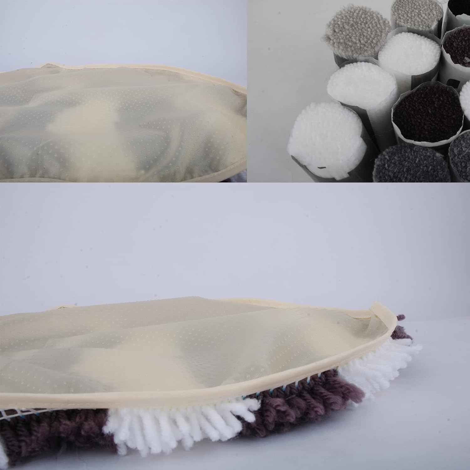 Gift2U Latch Hook Rug Kit for Adults Beginner, 3D Raccoon DIY Handmade Crochet Yarn Kit Animal Pattern Paint Embroidery Cushion for Home Decoration, 20X15 Inch