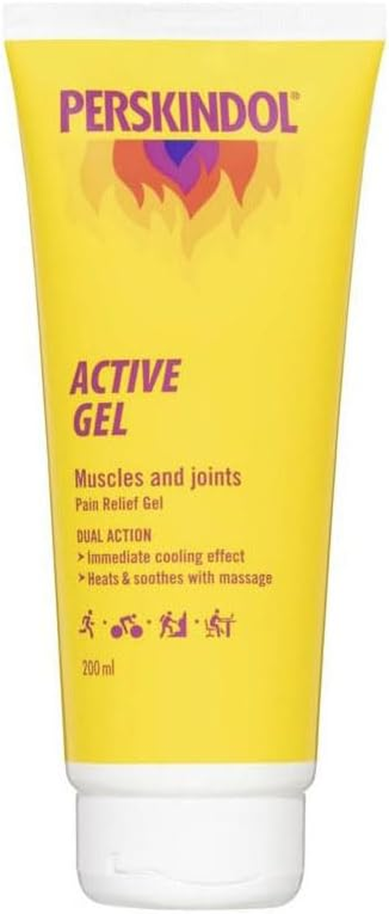 Perskindol Active Pain Relief Gel, 200 Ml - Dual-Action Cooling & Heating Formula for Muscle & Joint Relief &ndash; Ideal for Adults and Children 6+