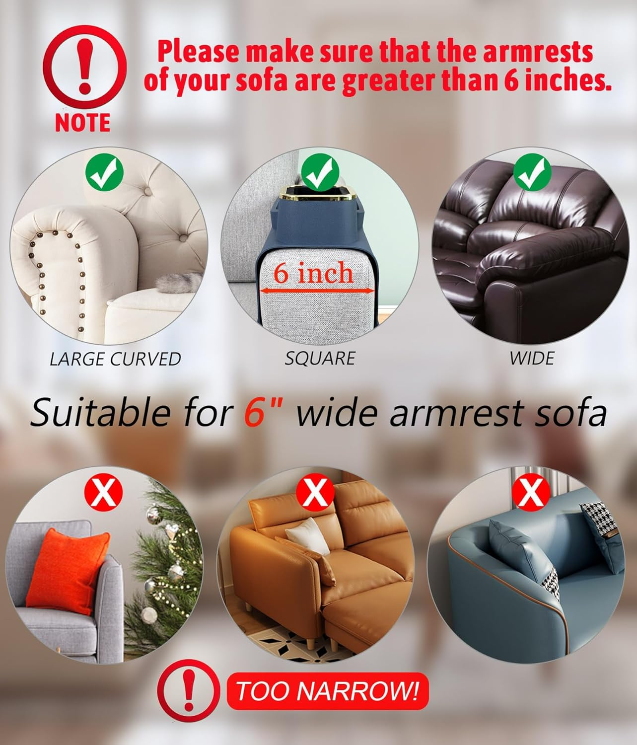 Silicone Couch Cup Holder, Portable Sofa Cup Holder Tray, Couch Drink Holder & Sofa Tray, Multi-Functional Sofa Armrest Organiser for Cup, Phone, Tablet, Remote Control, Snack (Black) image number 6