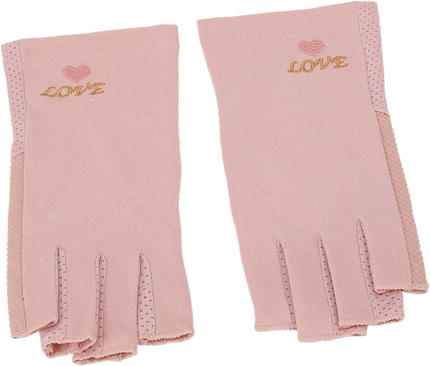 OEBUAFI Manicure Protective Cover, for UV Nail Lamp with Fine Stitching for Home Salon, Elastic and Breathable Cotton Fingerless, Suitable for Most Girls (Pale Pinkish Grey)