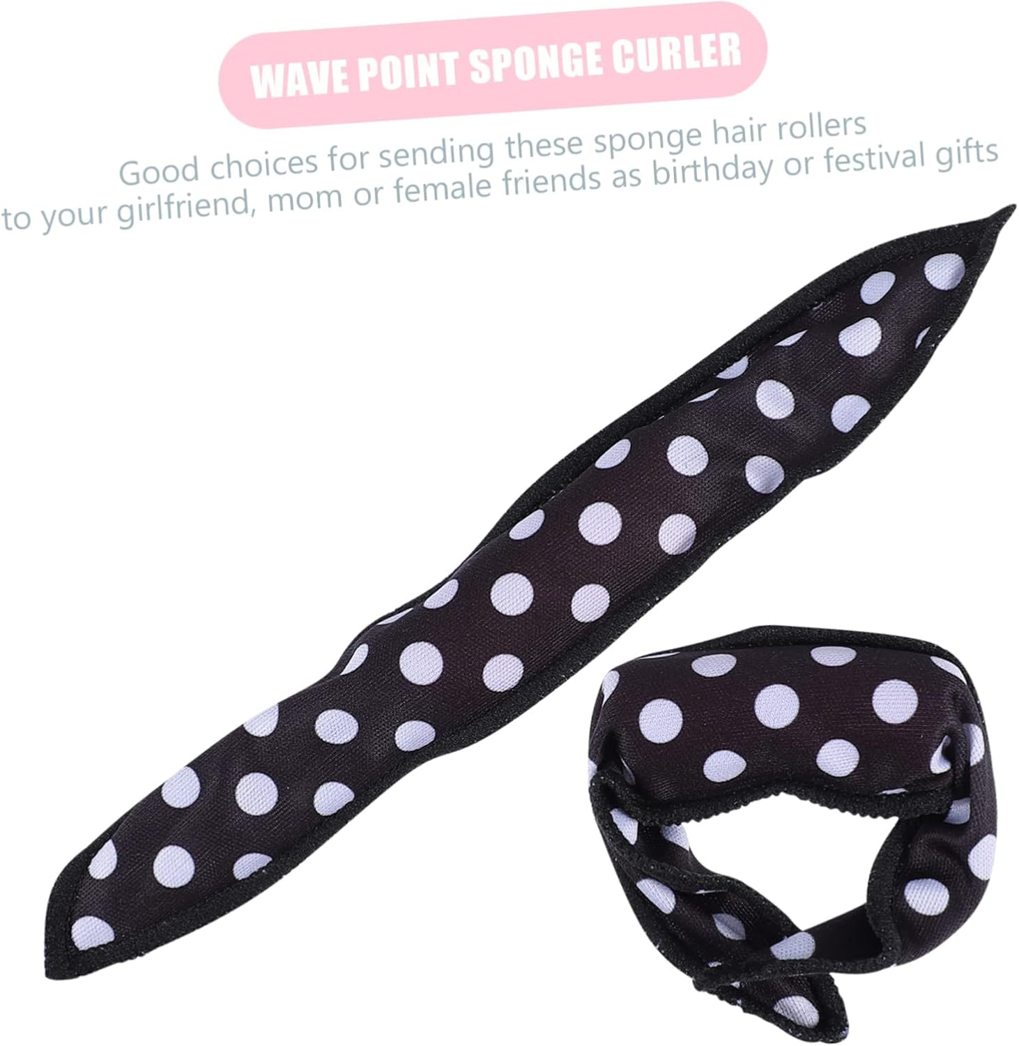 COMPUKAS 10Pcs Sponge Hair Rollers for Women Heatless DIY Curling Tool for Safe Odorless Lightweight Design for Comfortable Overnight Styling image number 5