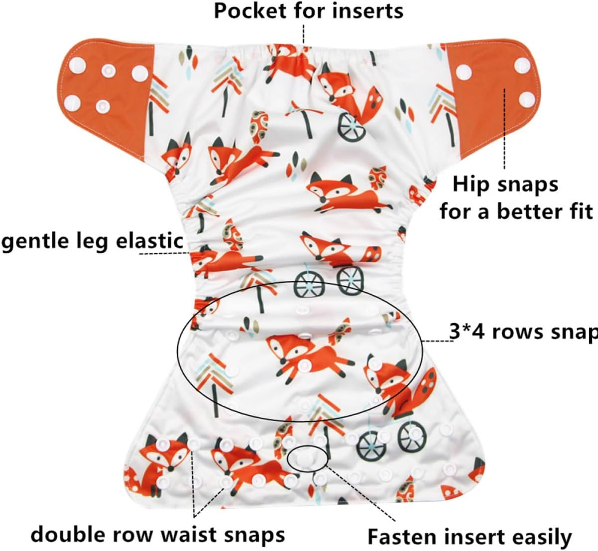 Totority 4Pcs Essentials for Newborn Diaper Pants Girl Swim Nappy Comfortable Boy Girl Diaper