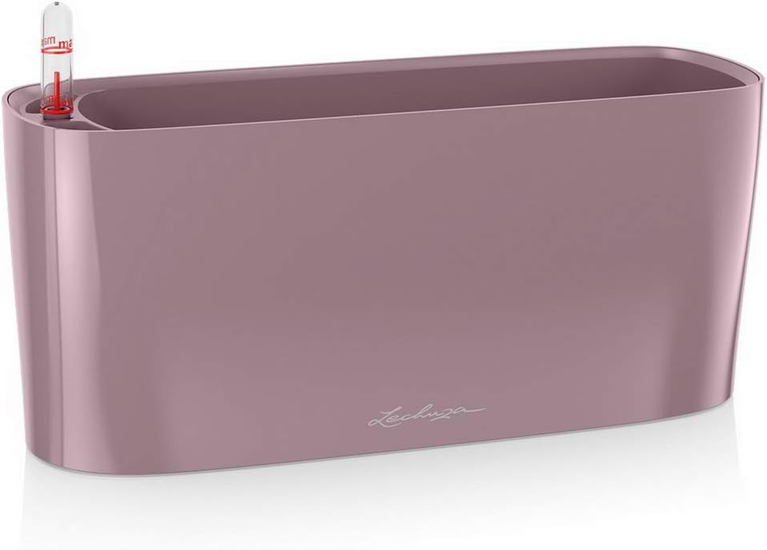 Lechuza Delta 10 Self Watering Plant Pot, White High Gloss, 30 Cm