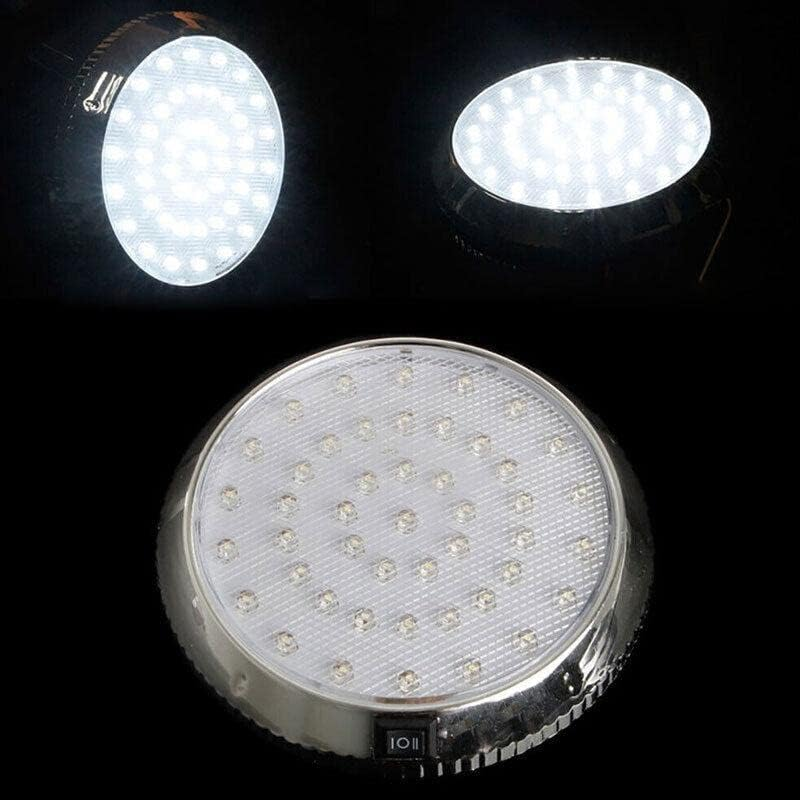 AIMALL 46-LED 12V Interior Roof Ceiling Light for Caravan, Boat, Truck, Car Dome Cabin Light with Bright White Illumination 5 Inch image number 3