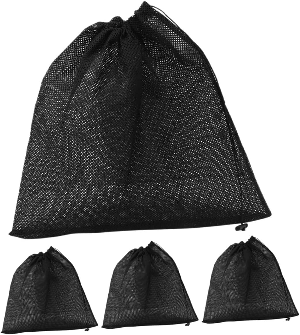 4Pcs Polyester Pump Filter Bags with Drawstring Mesh Mesh Bag for Swimming Pool Pumps Lightweight Tear-Resistant Filter Pouch for Debris Protection image number 3