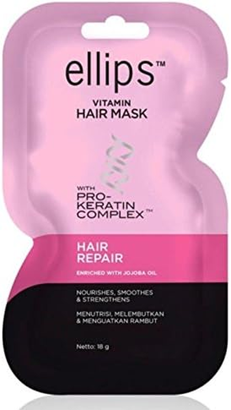 Ellips Hair Mask (Pro Keratin) - Hair Repair, 18 Gramme (Pack of 10) image number 2