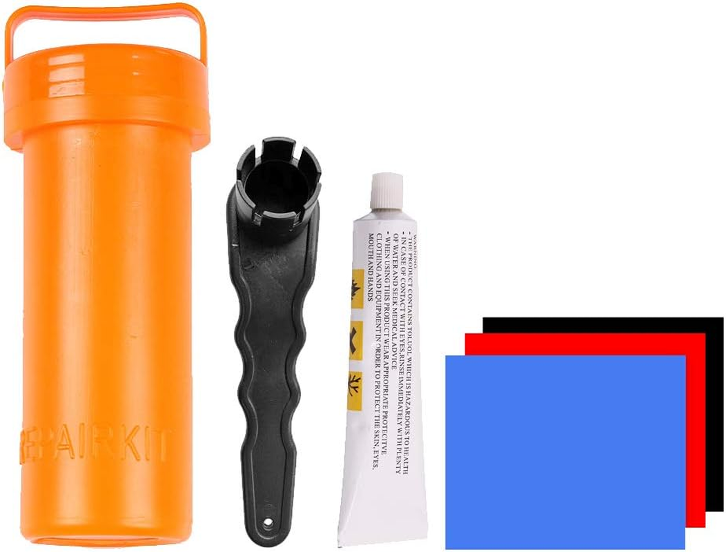 Domary Repair Kit with PVC Patches and Glue for Inflatables Portable Stand-Up Paddleboard Repair Kit with Wrench for Inflatable Kayak Boat Raft Surfboard image number 4
