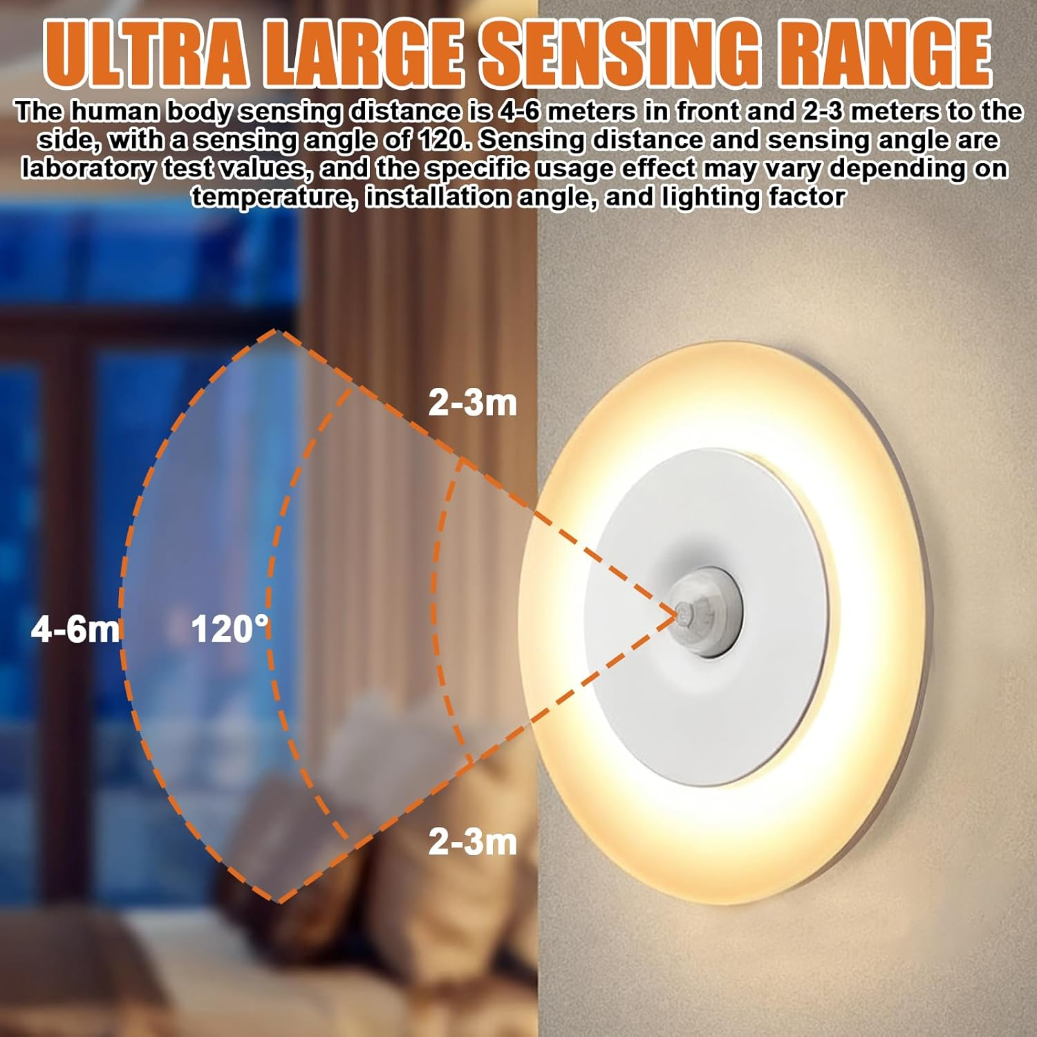 Pack of 4 Night Lights with Motion Sensor, 3 Colour Temperatures Children Continuously Dimmable, Magnetic Rechargeable Night Light, Twilight Sensor, LED Night Light Children for Bedroom, Hallway image number 2