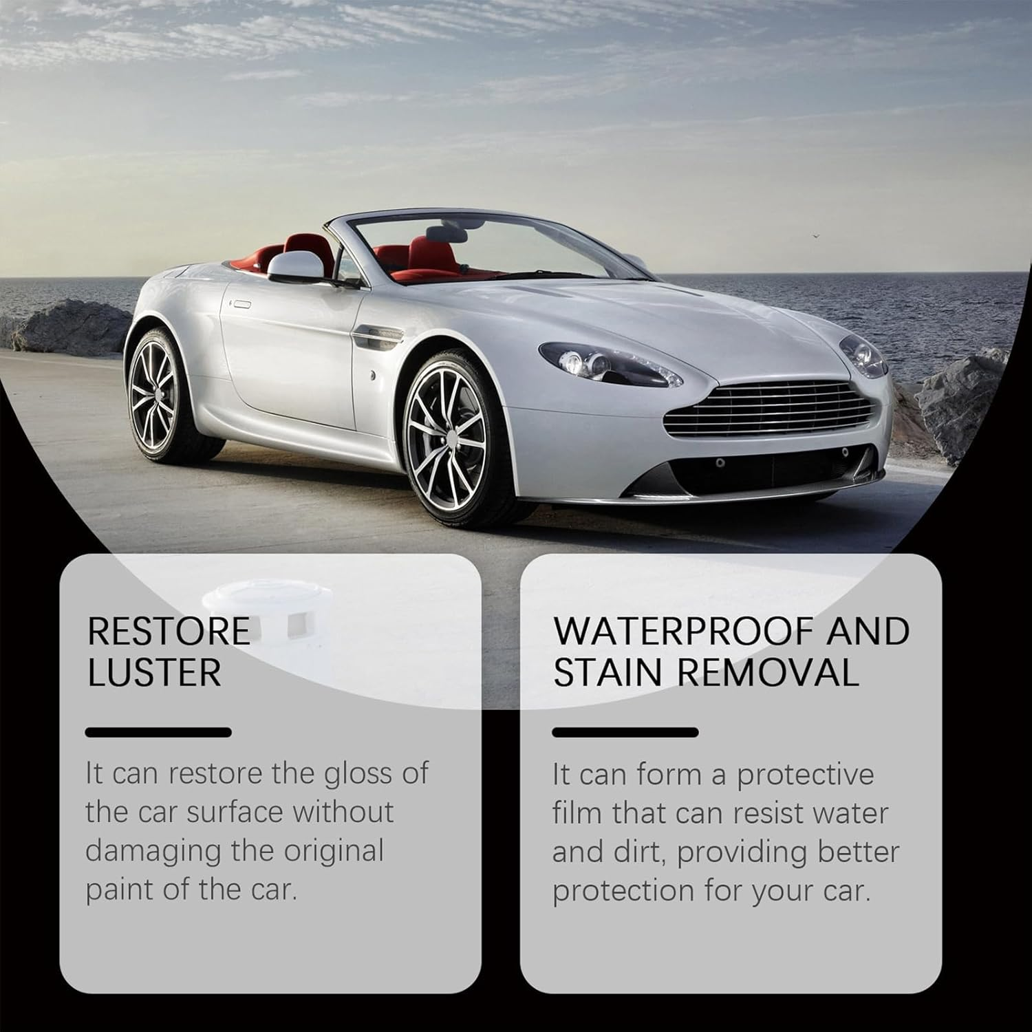 Clear Coat Repair | Multi-Functional 120Ml Ceramic Coating | Automotive Paints & Primers for Truck RV Marine Motorcycle Tire Trim Windshield Interior Detailing image number 6