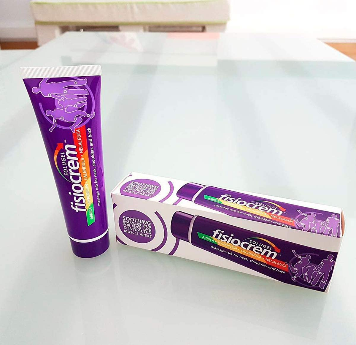 Fisiocrem Solugel 60G &ndash; Muscle Pain Relief Gel with Naturally Derived Active Ingredients of Arnica, Calendula, Hypericum, Melalecua & Menthol, Soothes Sprains, Strains & Sore Muscles, Non-Greasy, Easily Absorbed image number 1