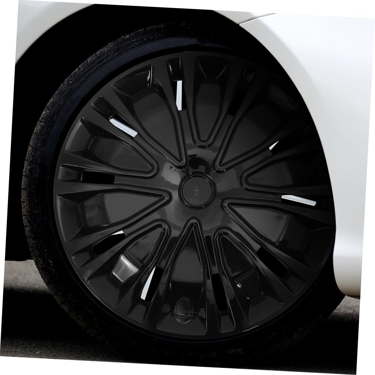 MUCKLILY Stylish Hub Caps Cover Car Wheel Center Caps Rim Covers Wheel for Vehicle image number 5