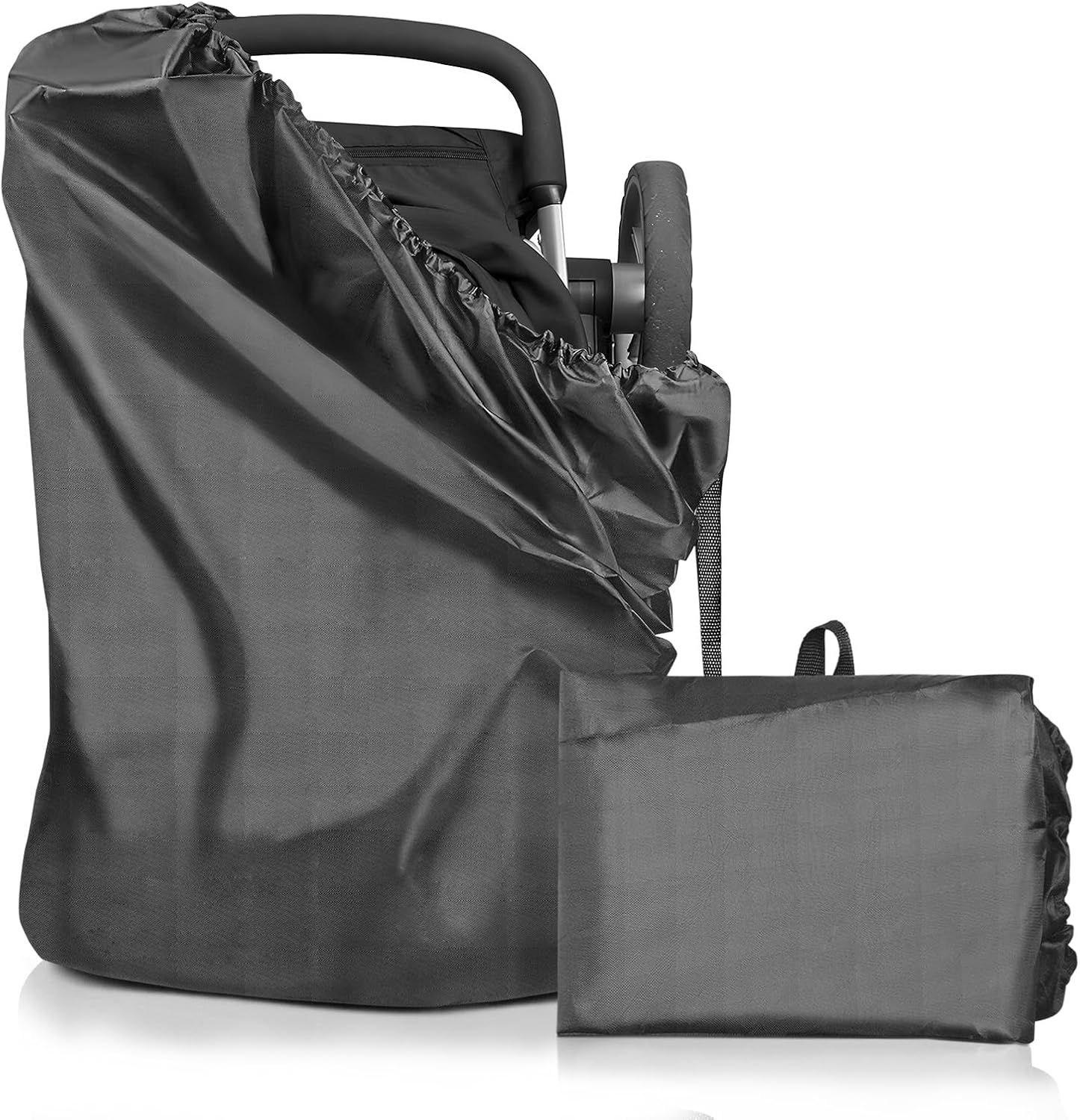 Car Seat Travel Bag, Portable Car Seat Travel Bag for Airplane, Car Seat Bags for Air Travel, Wear Resistant Gate Check Car Seat Travel Bag (Black) image number 4