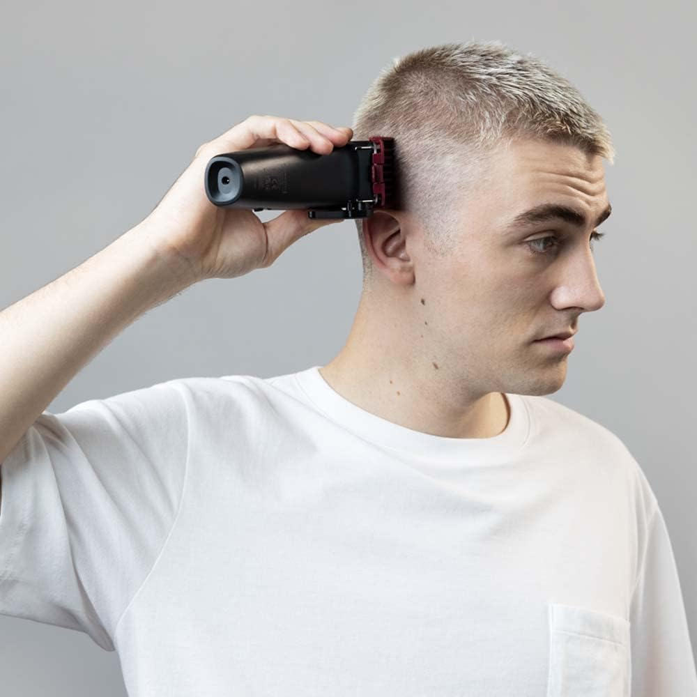 Remington HC500 Hair Trimmer (Self-Sharpening Stainless Steel Blades, 10 Angled Fade Combs, 9 Attachment Combs, 2 Combs for Hair behind the Ears, Mains/Battery Operation) Hair Trimmer Easy Fade image number 3