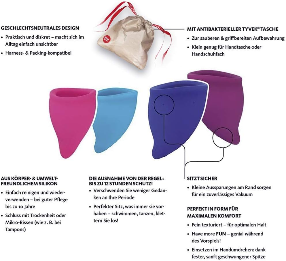 Fun Factory Cup Size B, Grape and Ultramarine, 4032498950020 image number 4