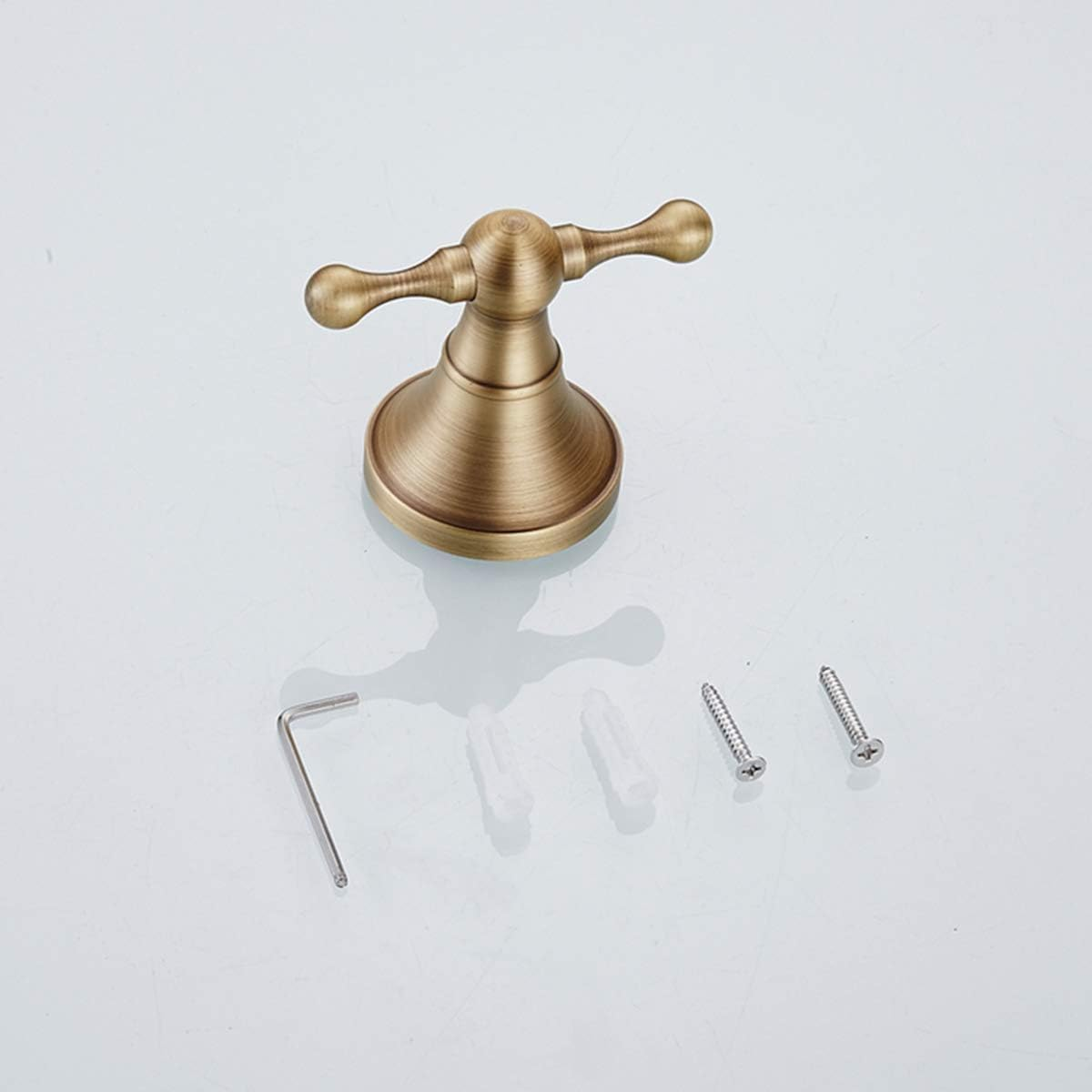 Flybath Coat Hook Antique Brass Towel Robe Hooks Bathroom Kitchen Accessories Wall Mounted, Brushed Bronze image number 5