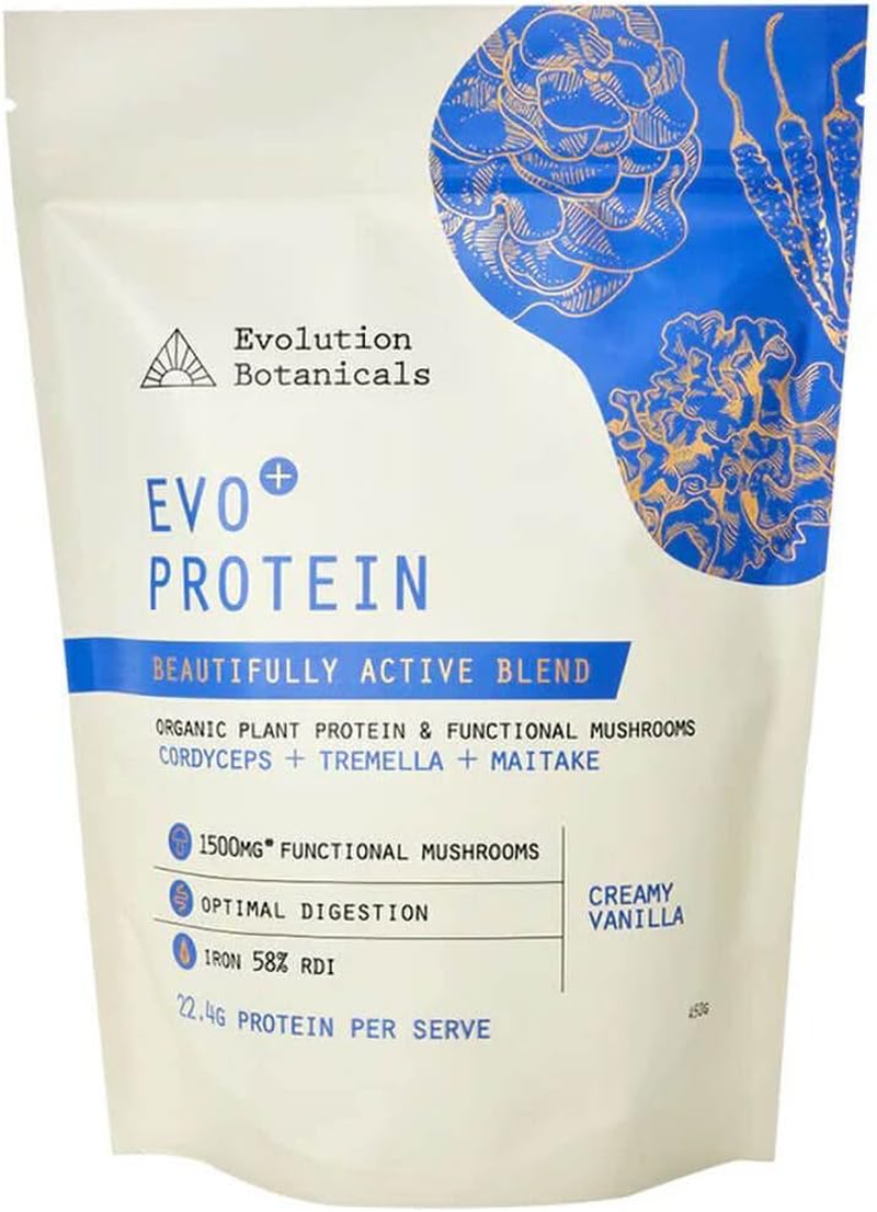 Evo+ Protein Beautifully Active Blend - Creamy Vanilla - 450G - Evolution Botanicals