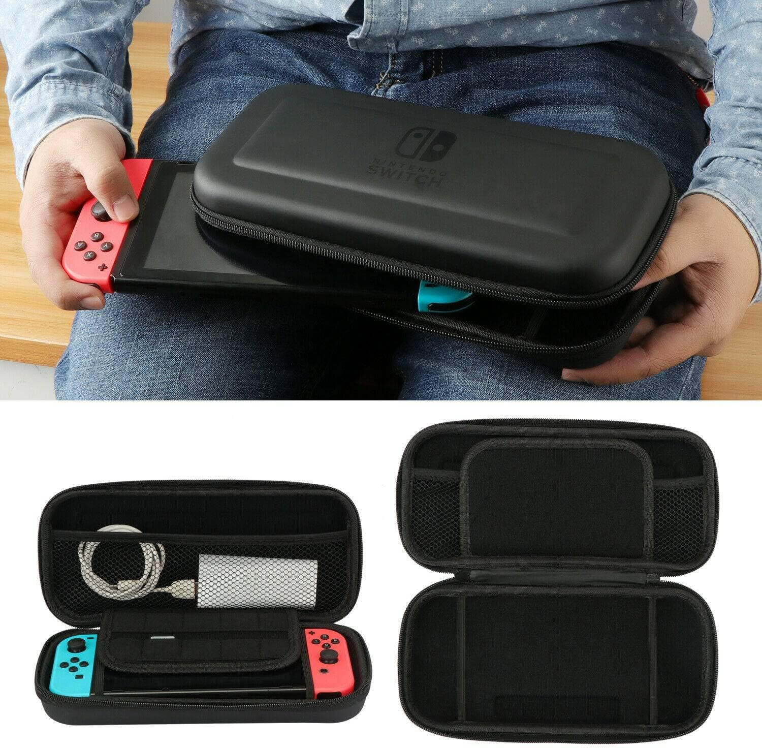 15 in 1 Nintendo Switch Travel Case EVA Hard Bag + Screen Protector + MANY Accessories image number 2