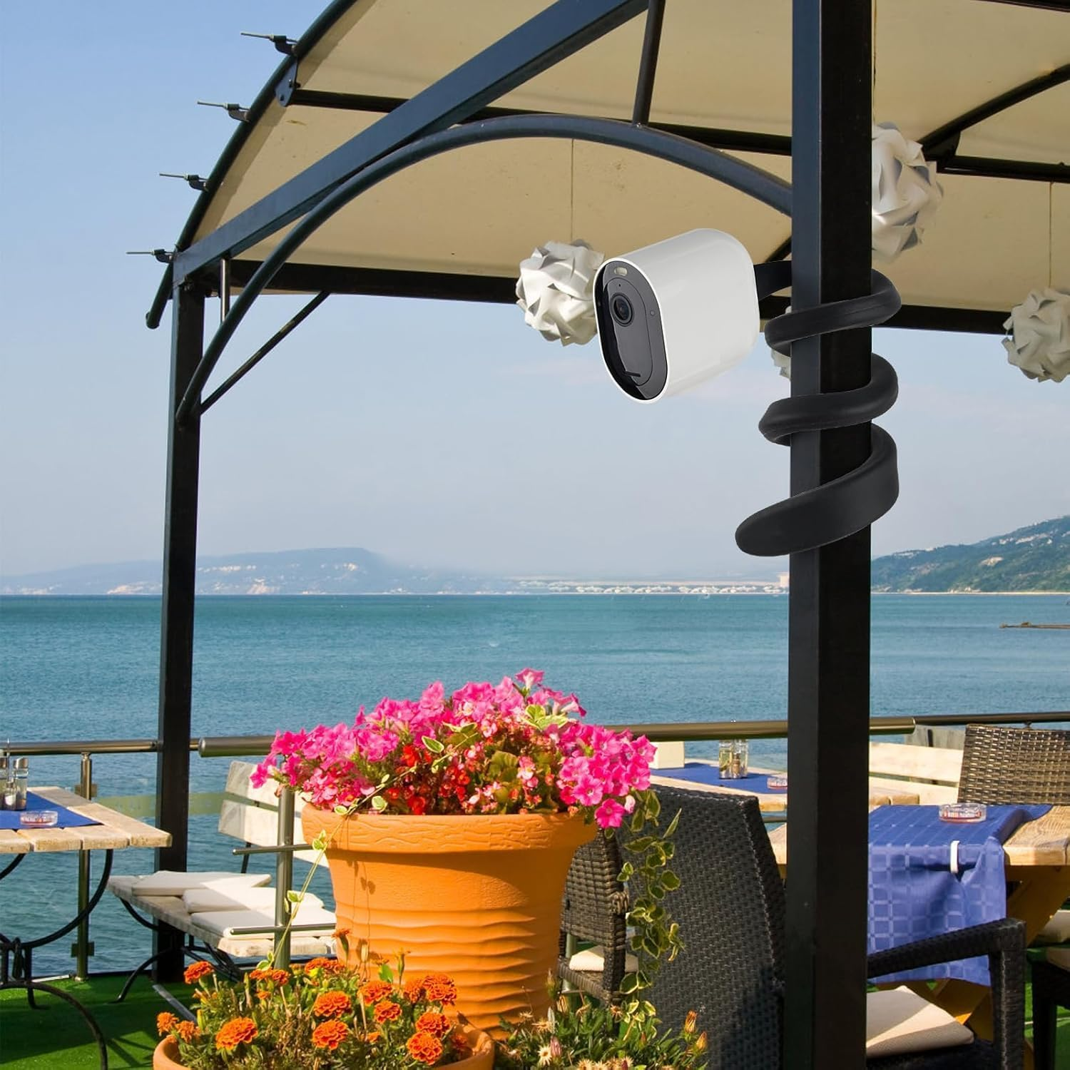 2Pack Security Camera Mount Compatible with Arlo Essential 2K Outdoor/Indoor/Spotlight, Arlo Pro/Pro2/Pro3/Pro4/Pro5S, Flexible Twist Mount for Arlo Cameras without Wall Damage