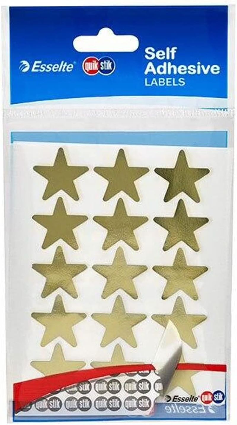 Quikstik Labels Hangsell Gold Star 135 Labels image number 2