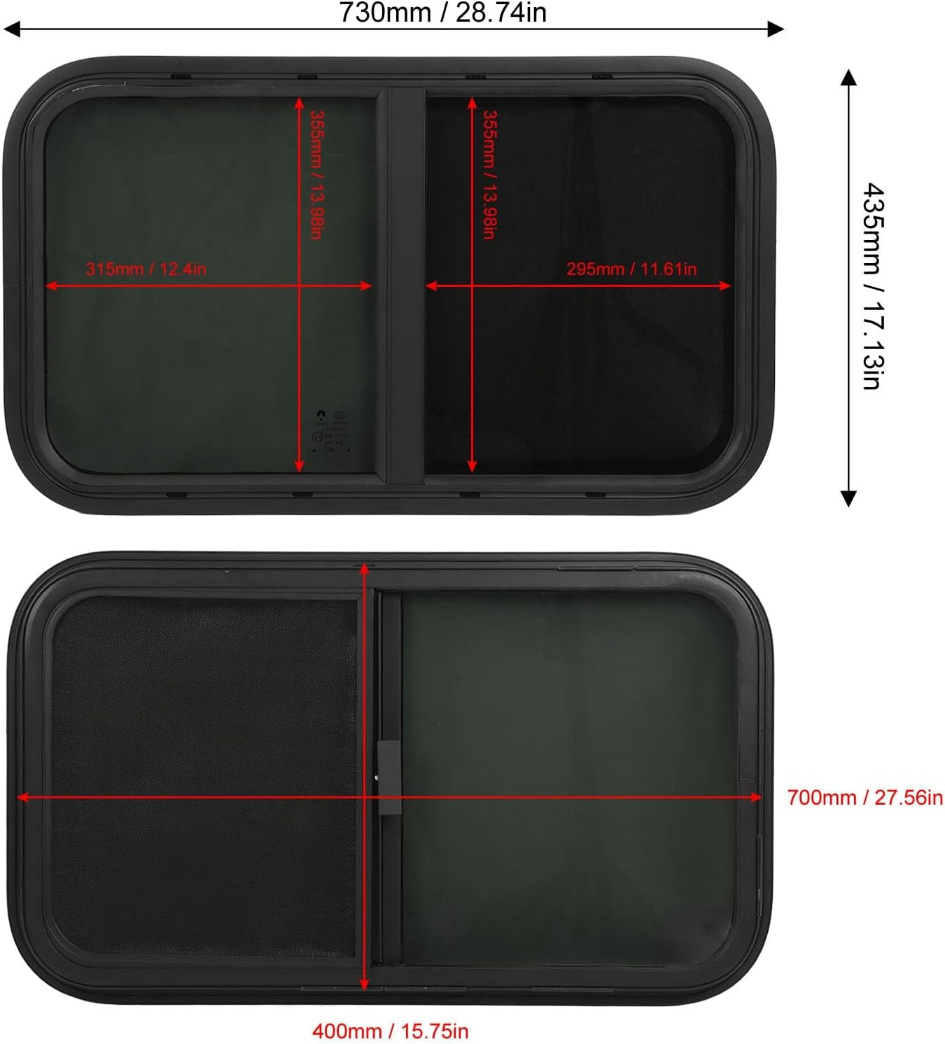 Replacement of the Tempered Glass RV Window with a Trailer Screen, Privacy for Recreational Vehicle Owners image number 5