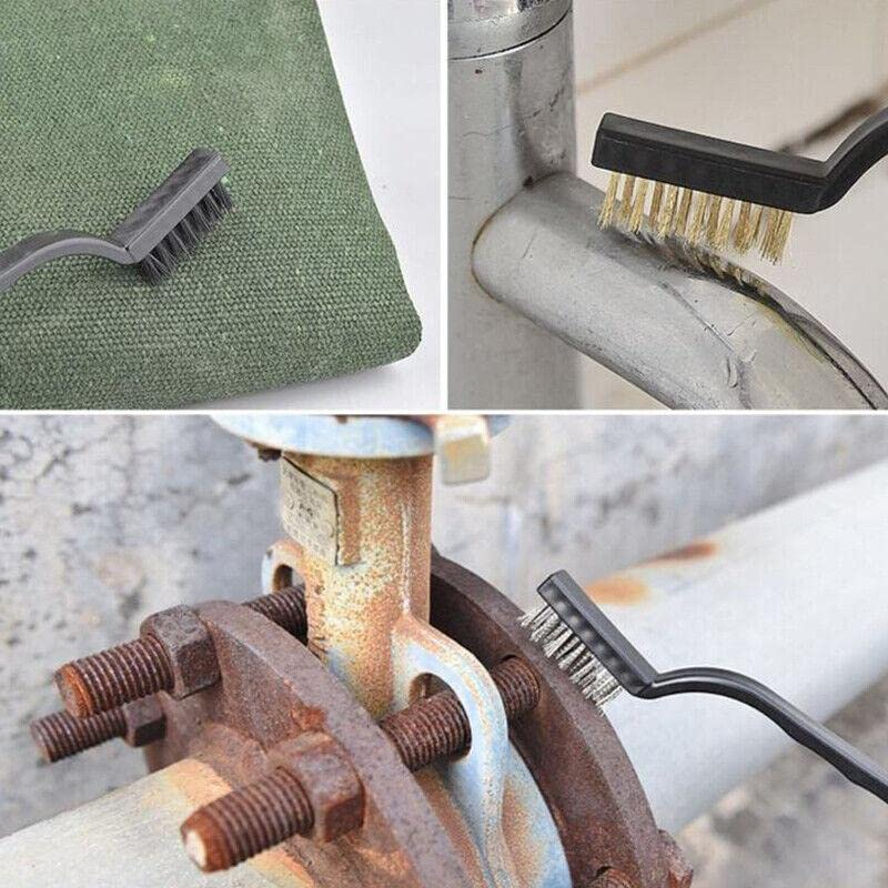 6 PCS Small Wire Durable Brush Set Steel Cleaning Brushes Brass Metal Tools, Ideal for Tight Spaces & Tough Stains, Essential Tools for Any Household image number 1