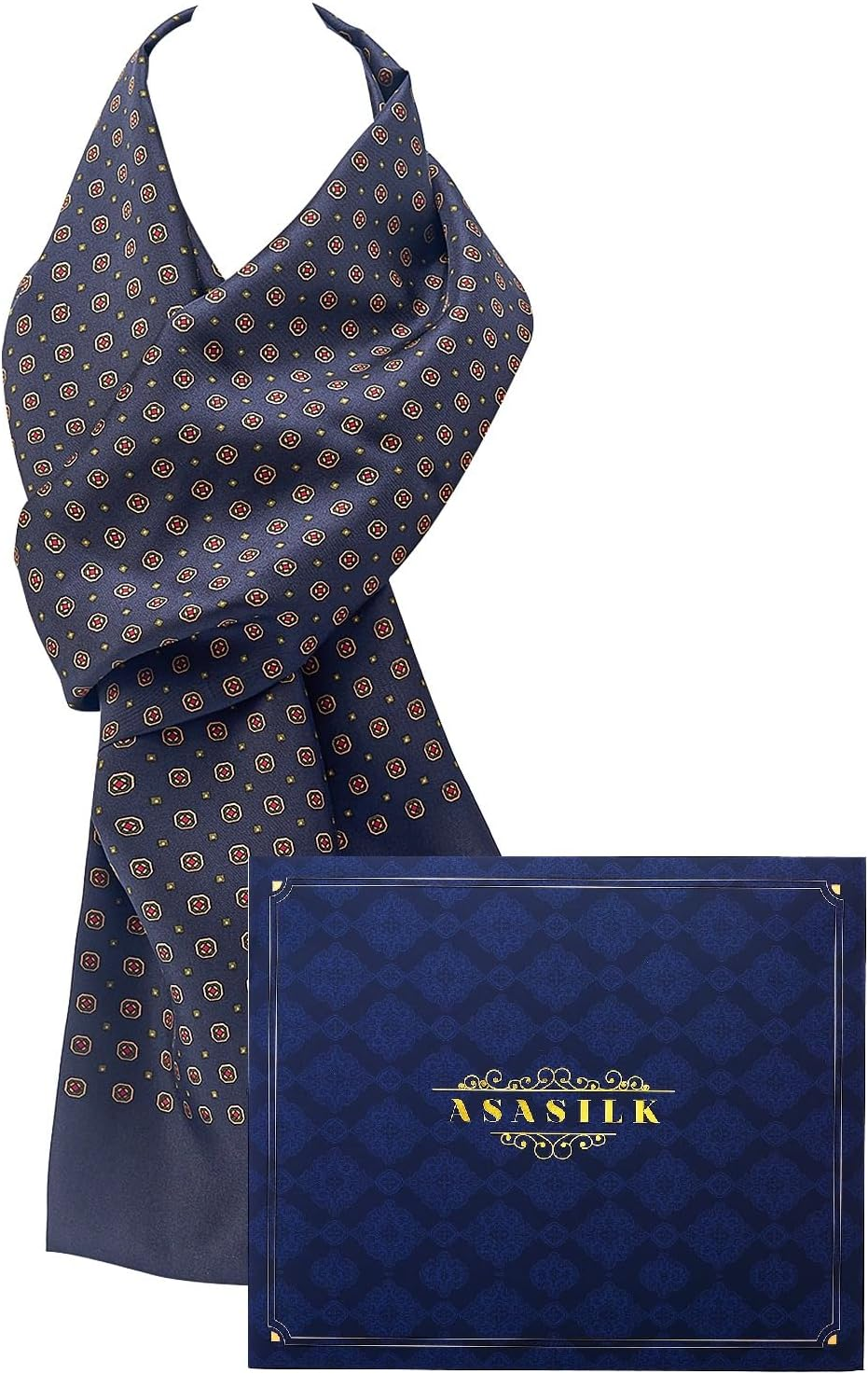 ASASILK Fashion Men Scarf,Luxurious Scarf for Men,Long Neck Scarf,Gift,11''X67'',Mulberry Silk Scarf for Men