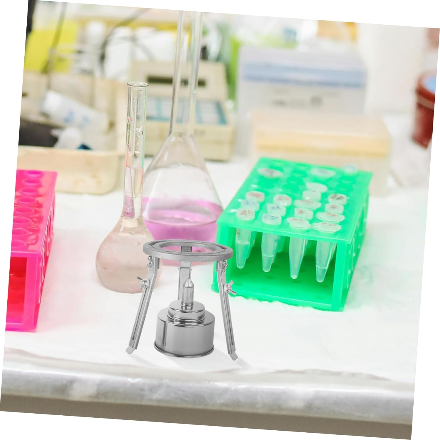 Aluminum Alloy Liftable Laboratory Experiment Tripod Stand Heating Support for Chemistry Teaching and Experiment Supplies image number 3