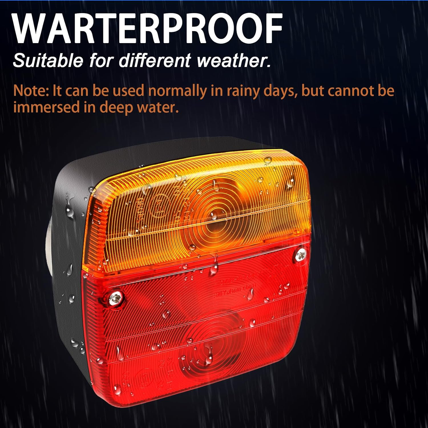 MAMIZO Rear Lights Set for Trailers, Magnetic Installation, 7 M Cable, 7-Pin Plug, 12 V, E Certification, Rear Lights, Trailer Lighting, Rear Lights for Trailers, Trucks, Transporters, Motorhomes, image number 6