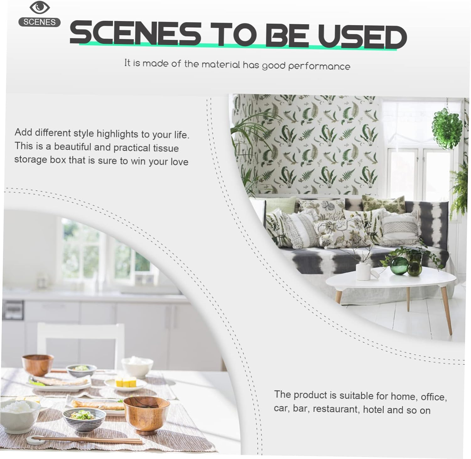 Holder Dispenser Napkin and Tissue Storage Wall-Mounted Stylish Practical image number 1