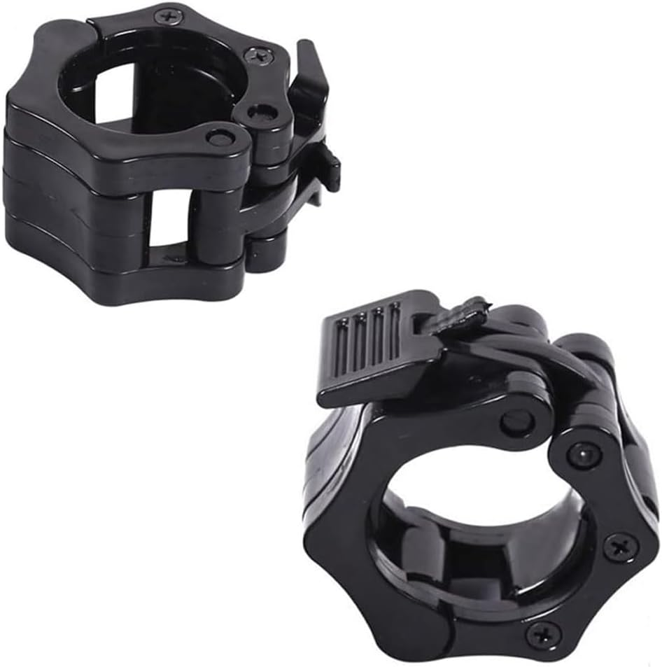 1 Pair for Gym Exercise Fitness Body Building 2 Inches，Barbell Clamps Olympic Collars Dumbbell Clips Weight Lifting Bar Lock Quick Release Professional Barbell Buckle image number 3