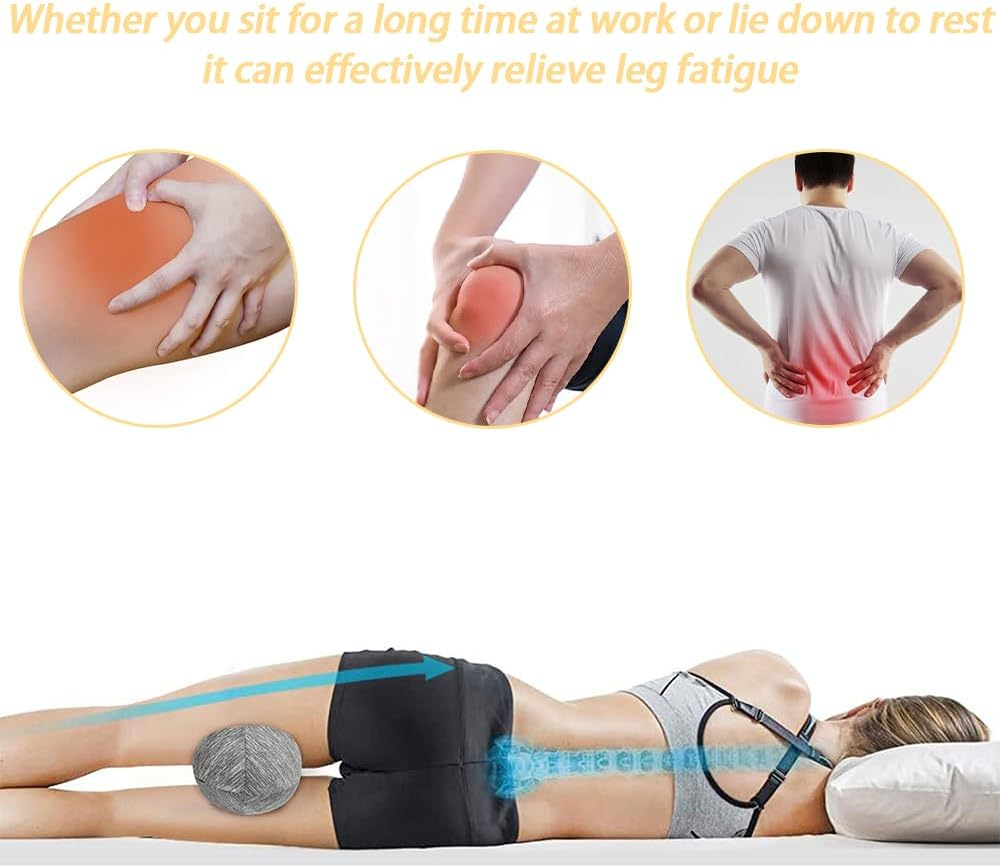 Knee Pillow Sleeping on Side, Memory Foam Contour Leg Pillow Cooling Bed Wedge Back Support Pillows, Pain Relief Lower Back Sciatica Hip Joints, Ergonomic Pregnancy Sleep Knee Cushion, Grey image number 6