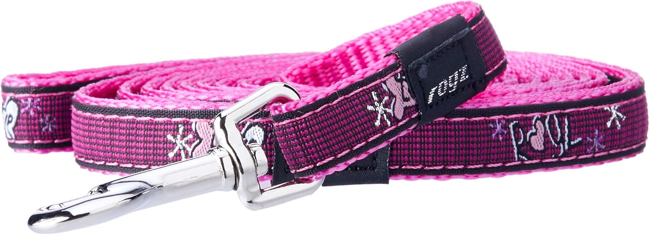 Rogz Beach Bum Lead Pink Love, Large