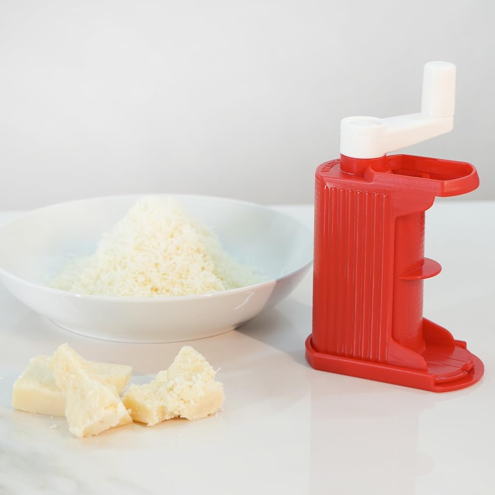 Rigamonti Plastic Hand Cheese Grater, Red image number 3