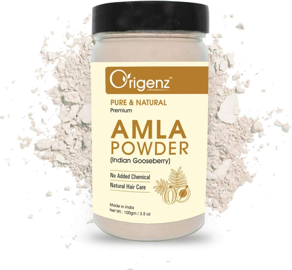 Origenz Premium Amla Powder for Healthy Hair 100Gm (Indian Gooseberry Powder) - Rich in Vitamin C (Pack of 1) image number 3