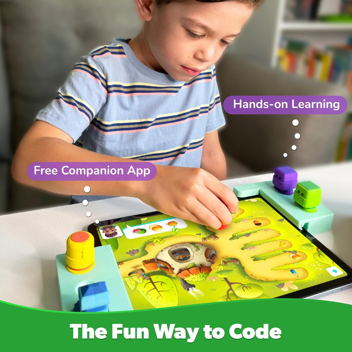 Tacto Coding by Playshifu - Story-Based Visual Coding | Logic & Coding Games for Kids | STEM Gifts for Boys and Girls Age 4-10 | Works with Ipads, Samsung Tabs, Kindle Fire (Tablet Not Included) image number 5